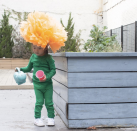 <p>Even the fussiest kid will love this costume idea. Luckily, it doesn't require a lot of work on your part — just dress them in head-to-toe green and attach a large tissue paper flower to their baseball cap.</p><p><em><a href="https://www.primary.com/diy/all/flower" rel="nofollow noopener" target="_blank" data-ylk="slk:Get the tutorial at Primary »;elm:context_link;itc:0;sec:content-canvas" class="link ">Get the tutorial at Primary »</a></em></p>