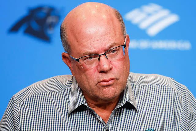 <p>Alex Slitz/Lexington Herald-Leader/Tribune News Service via Getty Images</p> Carolina Panthers owner David Tepper listens to a question during a press conference in 2022.