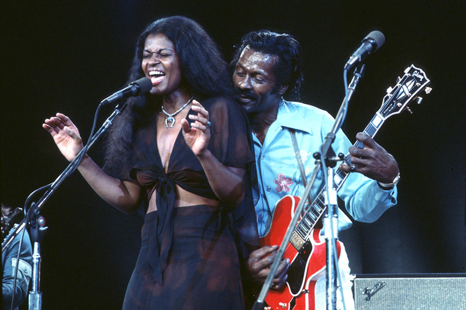 Chuck Berry Performing With His Daughter