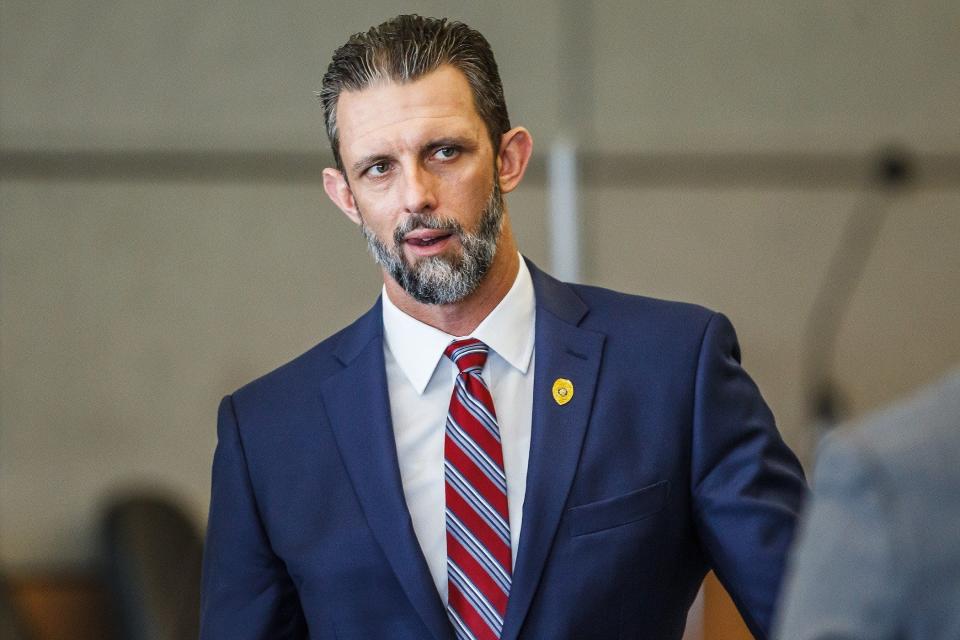 Assistant state attorney Reid Scott at the Palm Beach County Courthouse in downtown West Palm Beach.