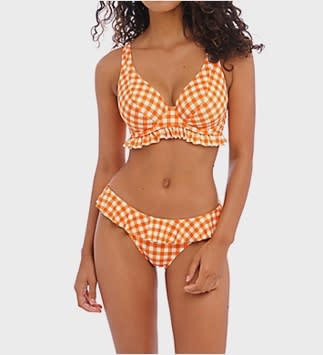 Pour Moi Fuller Bust Azure underwire bikini top in burnt orange