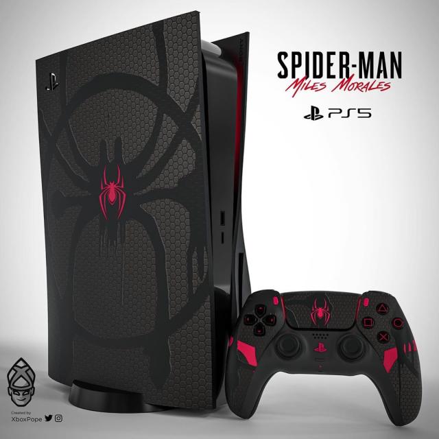 Un artista ha creado esta PS5 con un diseño brutal inspirado en Marvel's  Spider-Man: Miles Morales