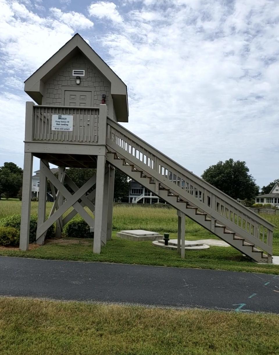 CFPUA recently raised the pump station on Oak Landing Road near the Intracoastal Waterway in Wilmington.