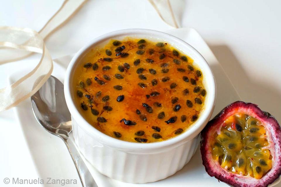 Passion Fruit and Coconut Crème Brûlée