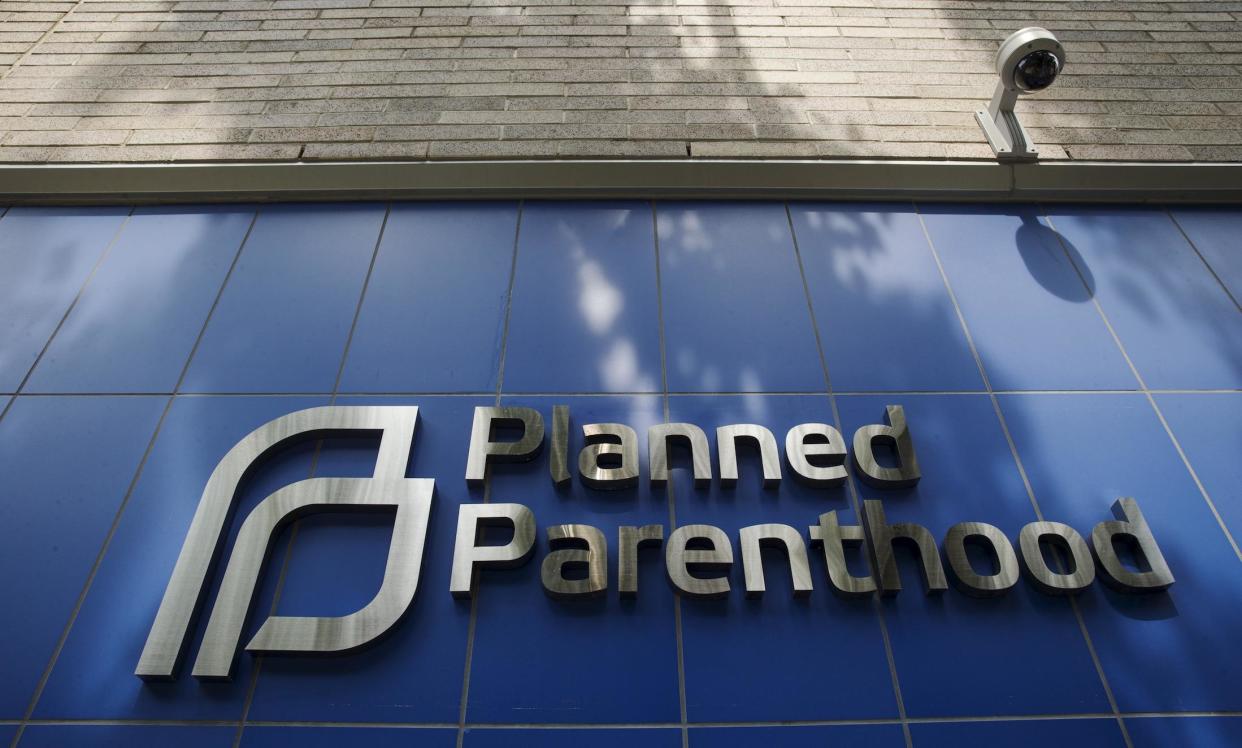 A sign is pictured at the entrance to a Planned Parenthood building in New York: Lucas Jackson/Reuters