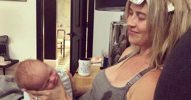 Christina Anstead Gets Her Hair Colored as Breast Milk Leaks Through Her  Tank Top: 'Mom Life