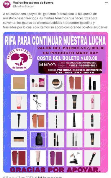 rifa madres buscadoras sonora