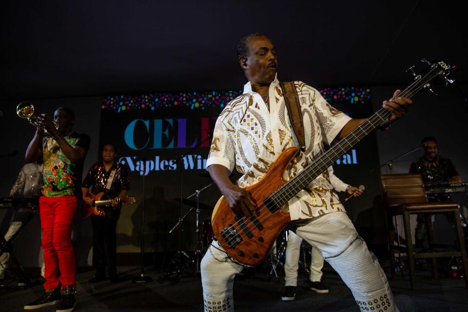 Robert "Kool" Bell of Jersey City's Kool and the Gang, shown performing at the Ritz-Carlton Golf Resort in Naples, Fla., on Jan. 25, 2020.