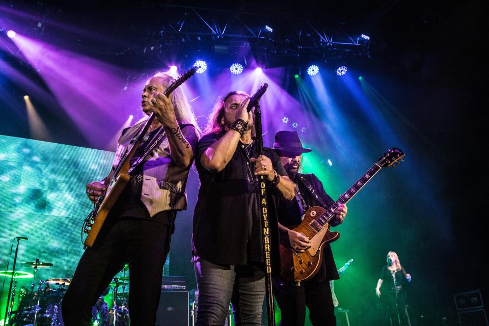 Lynyrd Skynyrd will perform hits like "Free Bird" and "Sweet Home Alabama" for RAGBRAI 50 audiences Wednesday at Water Works Park in Des Moines.