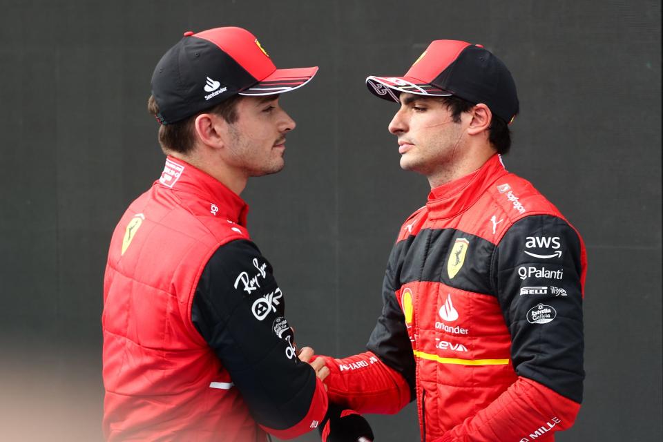 Charles Leclerc and Carlos Sainz