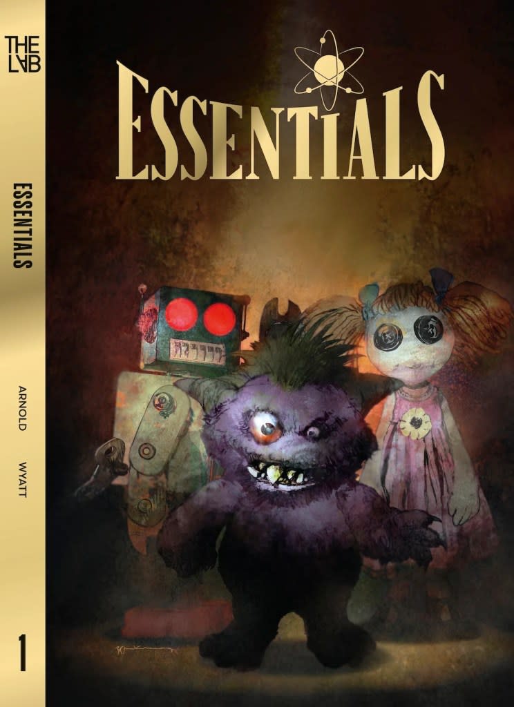 The painted cover to the graphic novel "Essentials."