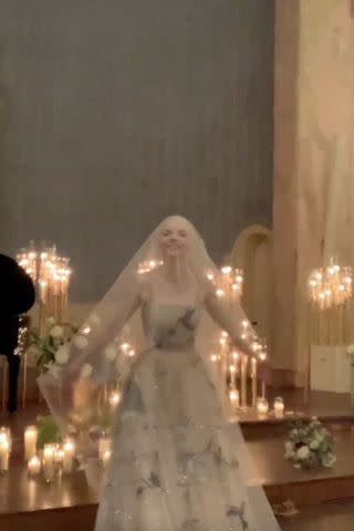 <p>Instagram/malcolmmcrae</p> Anya Taylor-Joy in her wedding dress