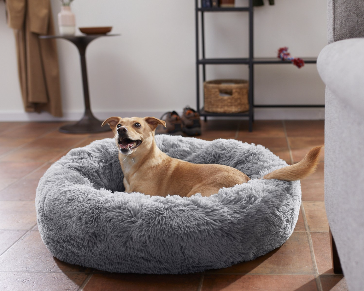 Frisco Eyelash Cat & Dog Bolster Bed