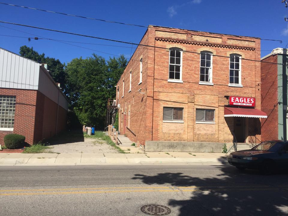 The exterior of the building at 125 S. Evans St. in Tecumseh, which is owned by attorney and Lenawee County Commission Chairman David Stimpson, is pictured in August 2016 before Stimpson rehabilitated the building.
