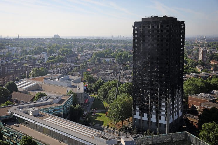 Suspect cladding has been linked to the rapid spread of the blaze in Grenfell Tower (Dan Kitwood/Getty Images)