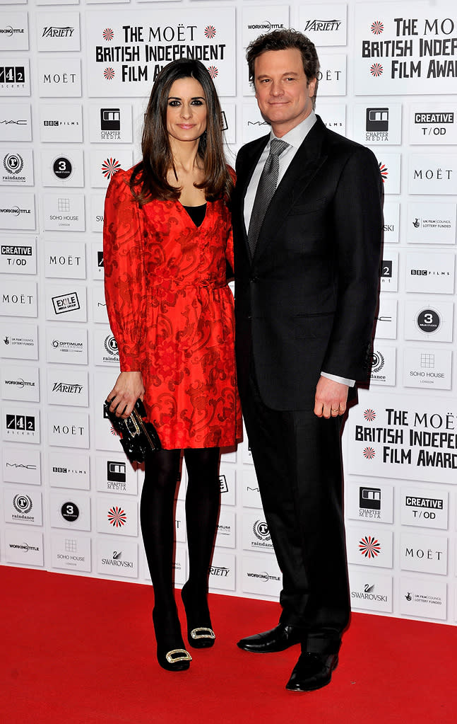 2010 British Independent Film Awards Colin Firth Livia Giuggioli