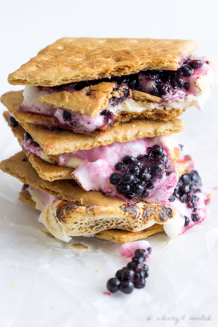 Blackberry White Chocolate S'mores