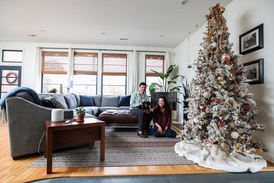 The 1940s home had no major renovations since bought by Tyler and Haleigh Poteet, just Smart light fixtures and painting. “We tried to find things we really liked, and/or things that were from around the time period of the house,”says the Poteets.. Nov. 21, 2019