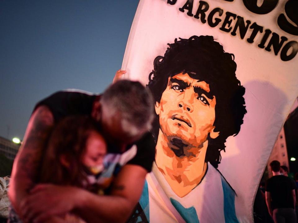 Argentines are in national mourning after Diego Maradona’s death (AFP via Getty Images)