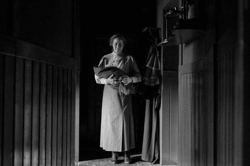 Trine Dyrholm in <em>The Girl With The Needle</em>.