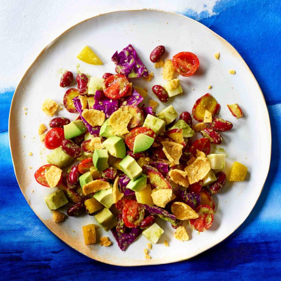 Southwest Chopped Salad with Tomatillo Dressing