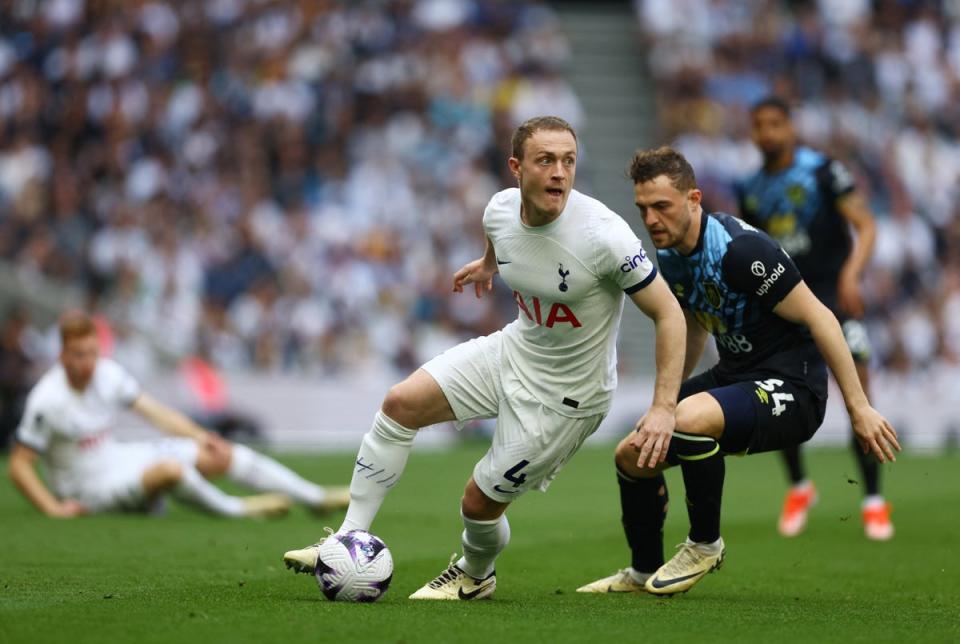 Revelation: Oliver Skipp has taken well to a new left-back role for injury-hit Tottenham (Action Images via Reuters)