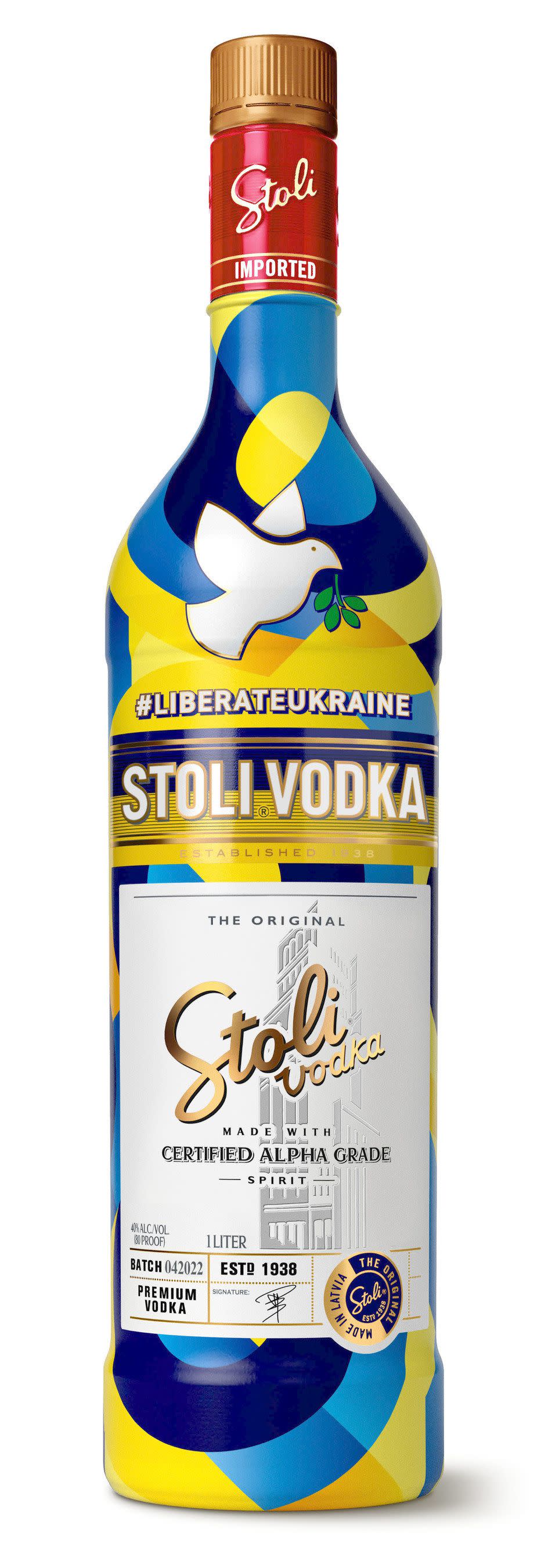 Stoli Vodka Ukraine Bottle