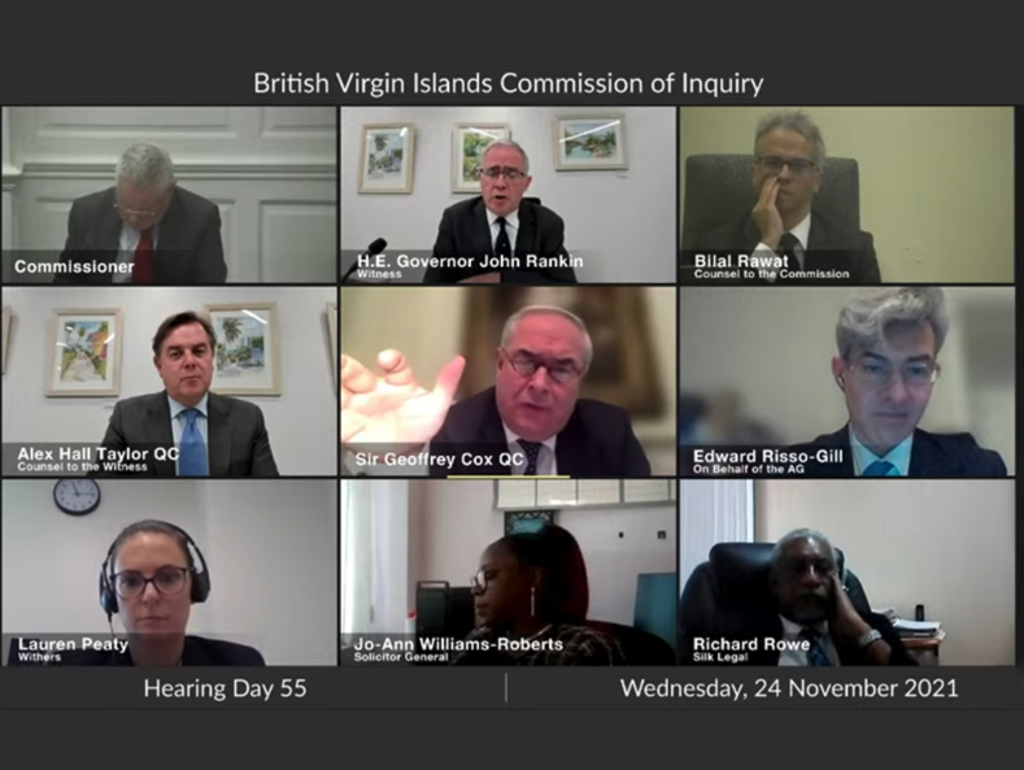  (British Virgin Islands Commission of Inquiry/YouTube)