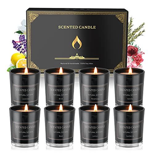 11) 8 Pack of Aromatherapy Jar Candles