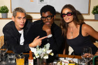 <p>Evan Mock, Alton Mason and Taylor Hill host an intimate dinner to celebrate AG's fall 2022 campaign in N.Y.C.'s SoHo neighborhood on Sept. 7.</p>
