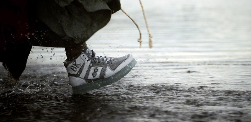 The British Knights Miracle sneaker commercial in 'Mrs. Davis.'