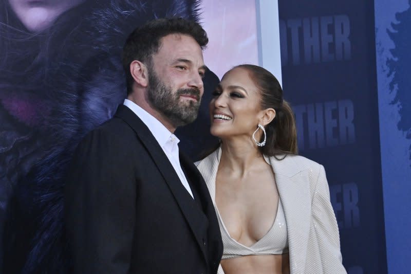 Jennifer Lopez shared a tribute and a video of herself and Ben Affleck singing together on his birthday. File Photo by Jim Ruymen/UPI