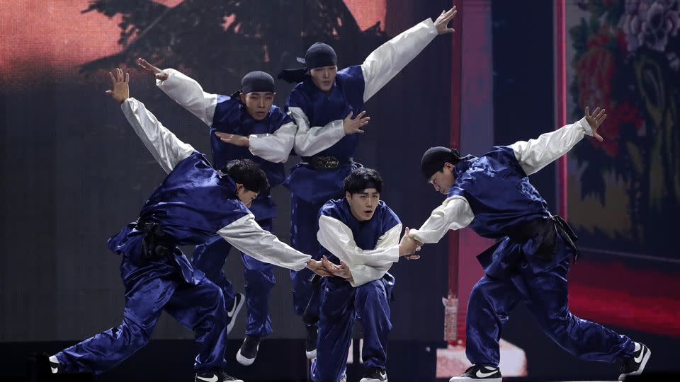 South Korean breakdancing team Jinjo Crew at the World K-pop Concert in 2021.            - Han Myung-Gu/Getty Images