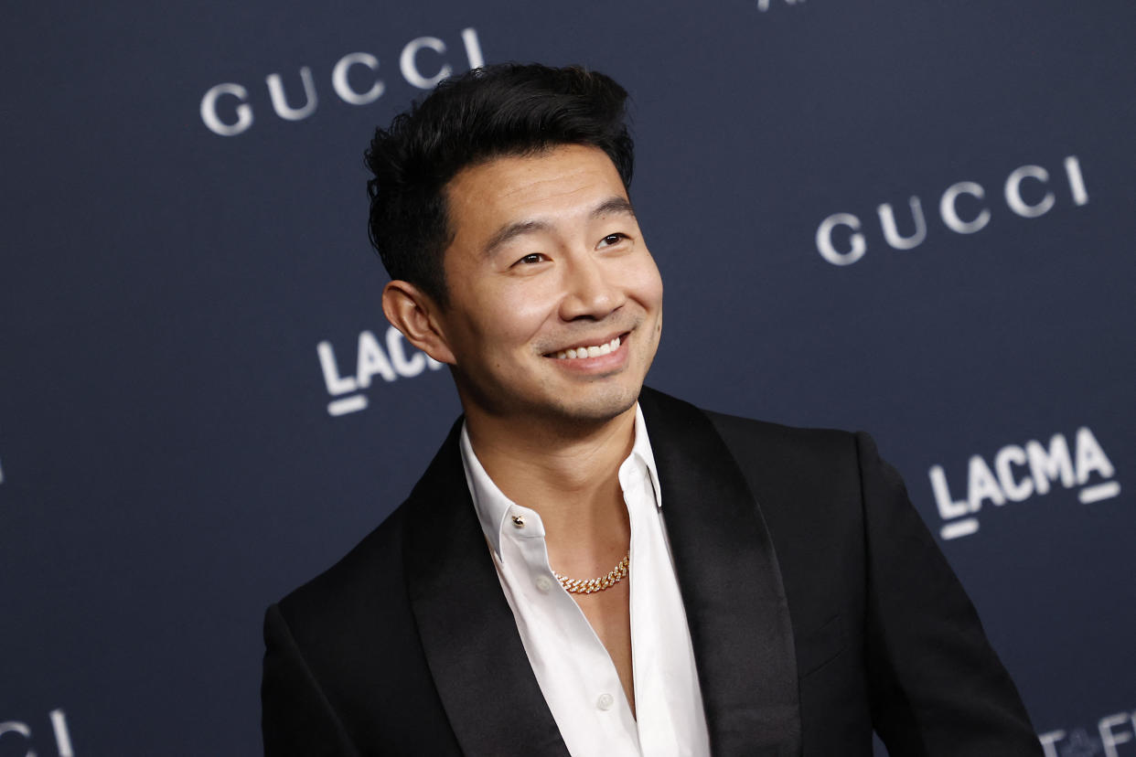 Canadian actor Simu Liu attends the 11th Annual LACMA Art+Film Gala in Los Angeles, California, on November 5, 2022. (Photo by Michael Tran / AFP) (Photo by MICHAEL TRAN/AFP via Getty Images)