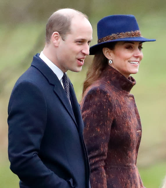 Kate Middleton wears the Hicks & Brown Suffolk Fedora in Navy (Credit: Getty)