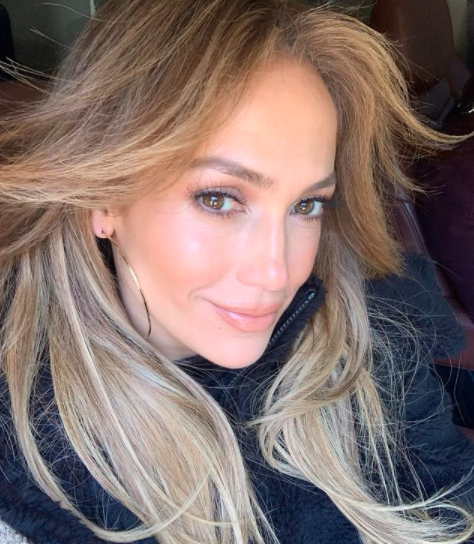 JLo ,51, selfie featuring flawless skin