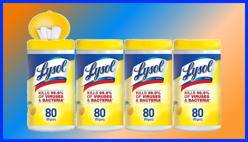 Now's your chance to stock up on Lysol Disinfecting Wipes. (Photo: Amazon)