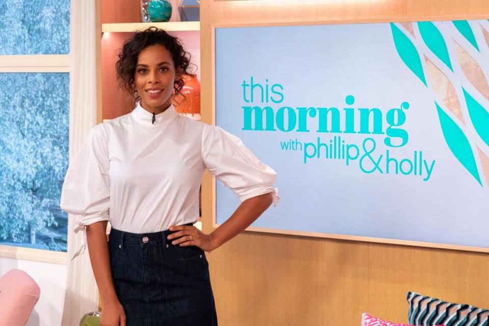 New role: Rochelle Humes will replace Holly Willougby on This Morning (Ken McKay/ITV/REX )
