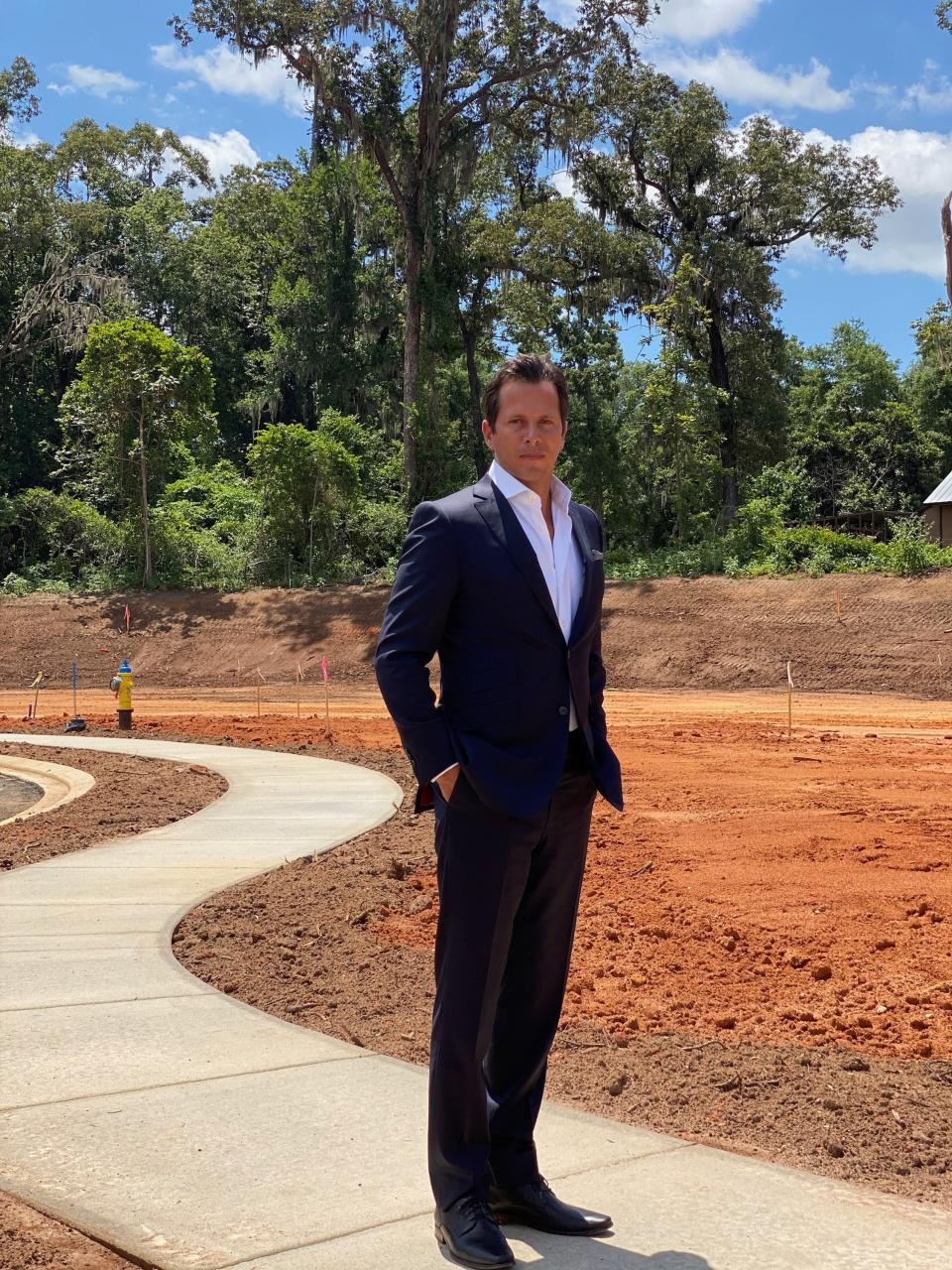 Developer Hadi Boulos on site at Oxford Gates, one of seven Boulos Corporation housing development going up around Tallahassee in June 2021.