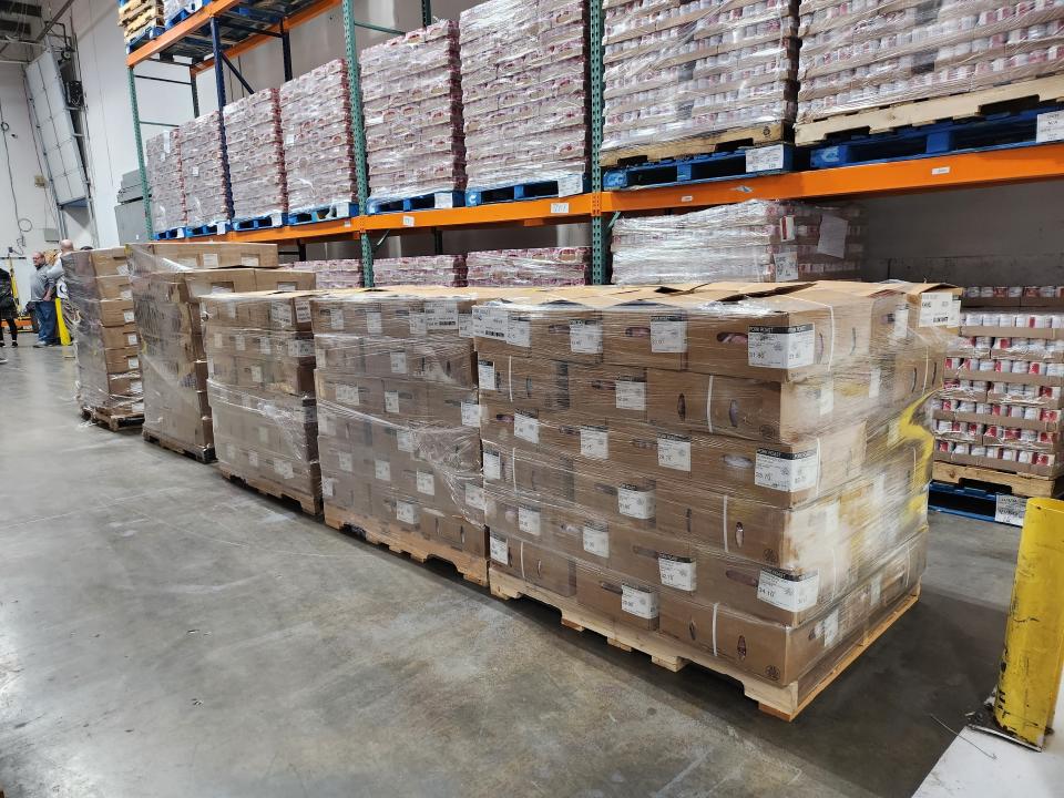 The Church of Jesus Christ of Latter-Day Saints donated 23 pallets including more than 37,000 pounds of ground beef, pork roast and whole turkeys to the High Plains Food Bank distribution center Wednesday morning.