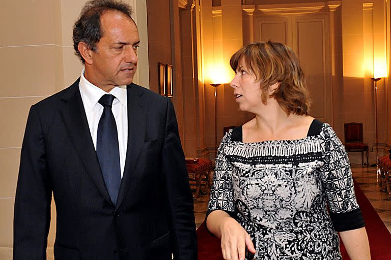 Daniel Scioli junto a Silvina Batakis