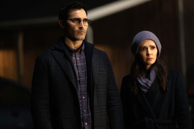 <p>Justine Yeung/The CW</p> Tyler Hoechlin and Elizabeth Tulloch