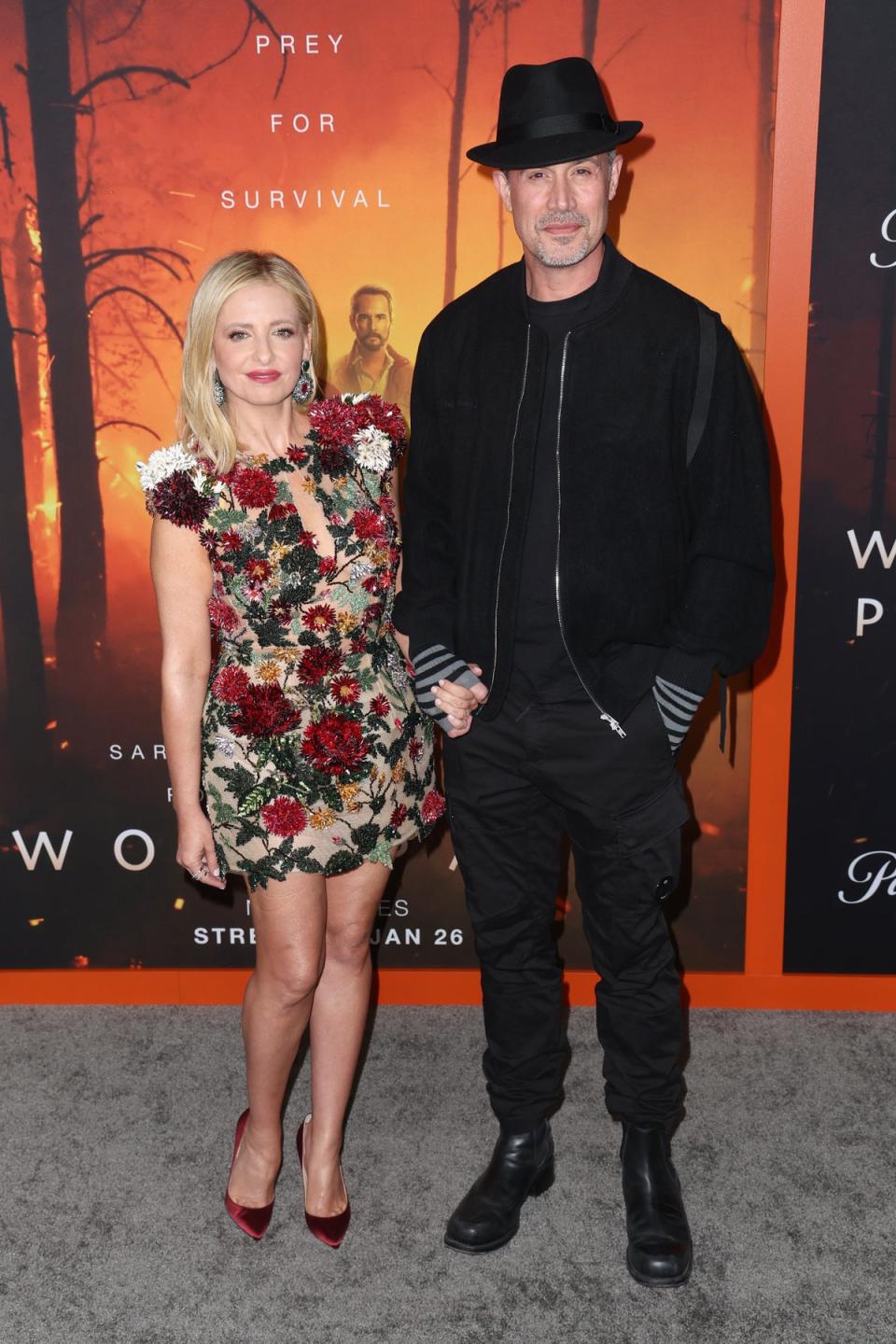 Nineties royalty: Sarah Michelle Gellar and Freddie Prinze Jr. attend the Los Angeles Premiere of Paramount+'s  Wolf Pack (Getty Images)