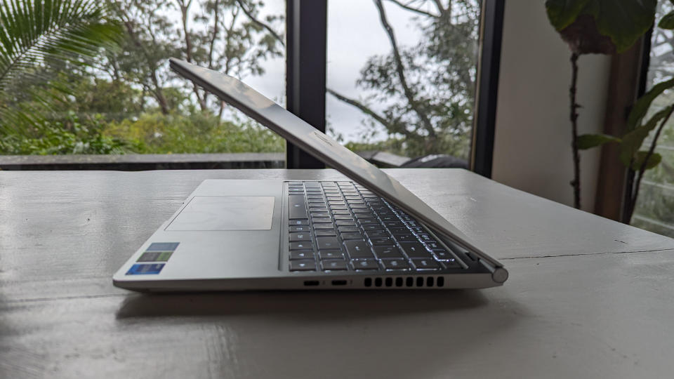 Gigabyte aero 14 on a table