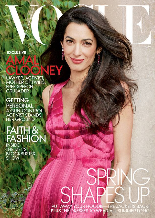 Amal Clooney covers <em>Vogue</em>. (Photo: Vogue)