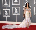 <p>The “Teenage Dream” singers 2011 Grammy's outfit was just all our mermaid dreams come true. [Photo: Getty] </p>