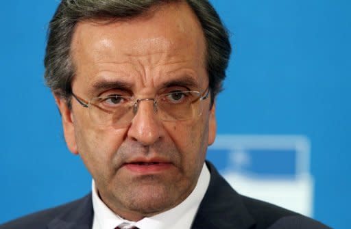 Greek prime minister Antonis Samaras. Greece's new prime minister and finance minister will for health reasons both miss a key EU summit where they were to launch efforts to renegotiate the terms of an unpopular austerity-centred bailout