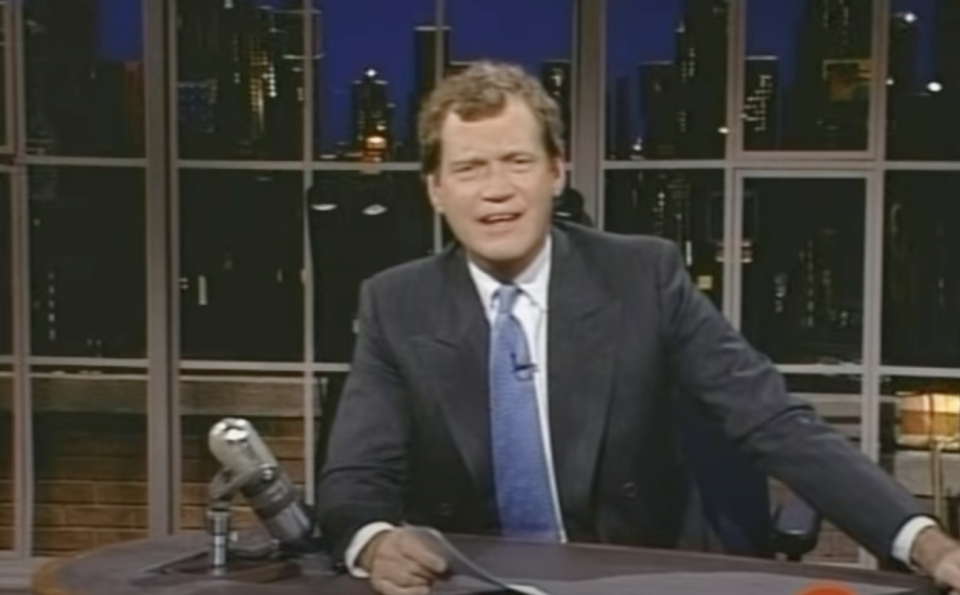 A 1989 clip from "Late Night With David Letterman"