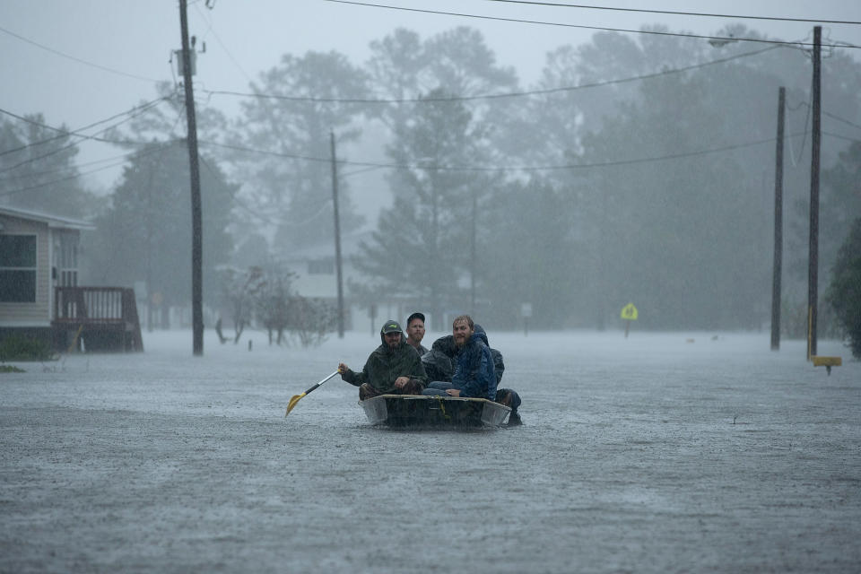 Water levels rose dramatically in the worst hit areas. Source: Getty