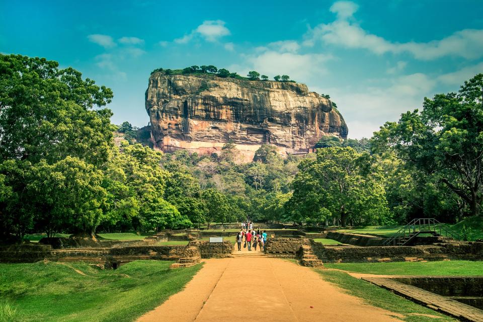 The Sigiriya Rock in Sri Lanka - Credit: AP